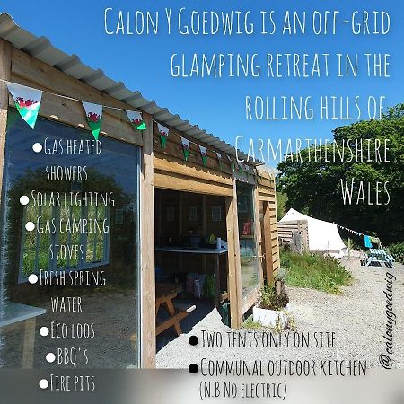 Calon Y Goedwig Glamping Otel Llandovery Dış mekan fotoğraf